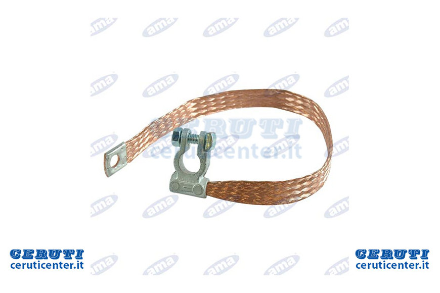 Braided Massa With Terminal Battery Polarity 'Negative, Section 25 mm², length 300 Mm, Mm eyelet Ø 8,5