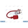 Um Kappe Kupplung Schnell Male von 3/8 „Farbe Rot