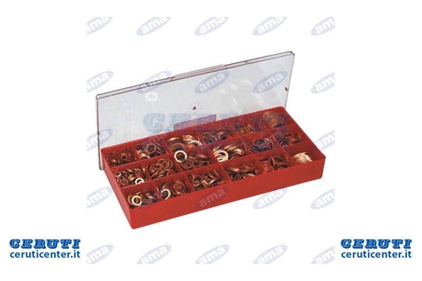 Assortiment Rondelles Cuivre 1650 pièces