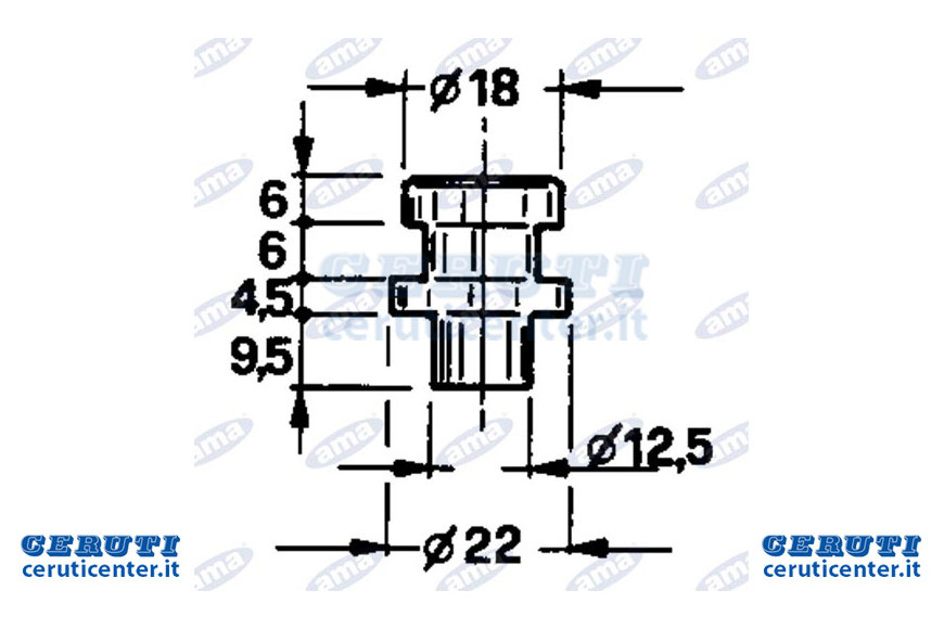 Perno frontal adaptable Pz