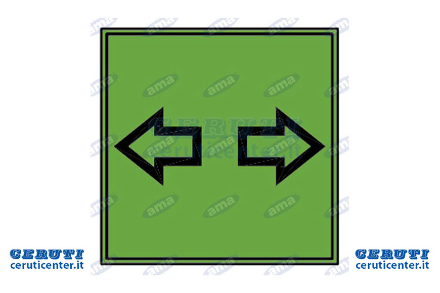 Spia Verde Frecce Quadrata - Ama