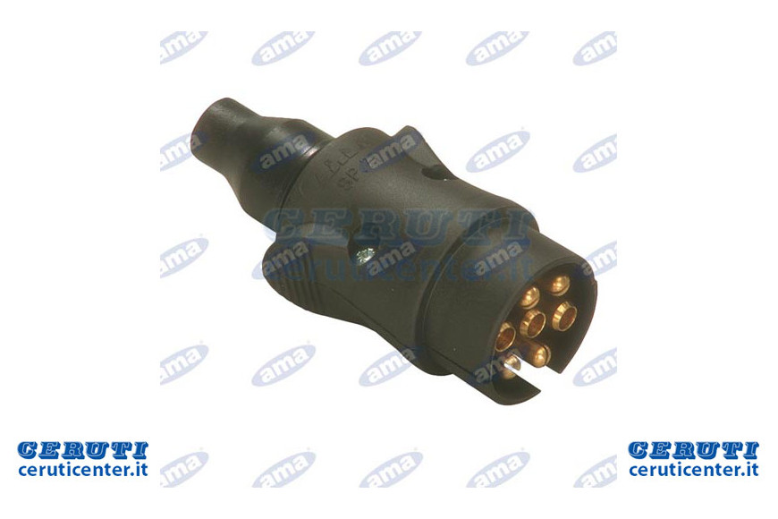Spina 7 Poli 12V plastique Blister 1 Pz