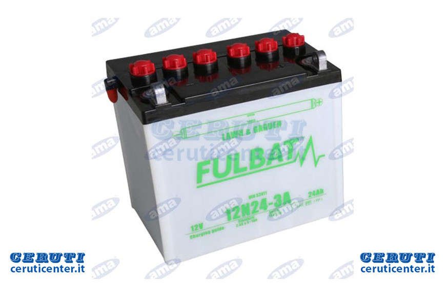 Batteria 12N243A 12V/24Ah +- Kit