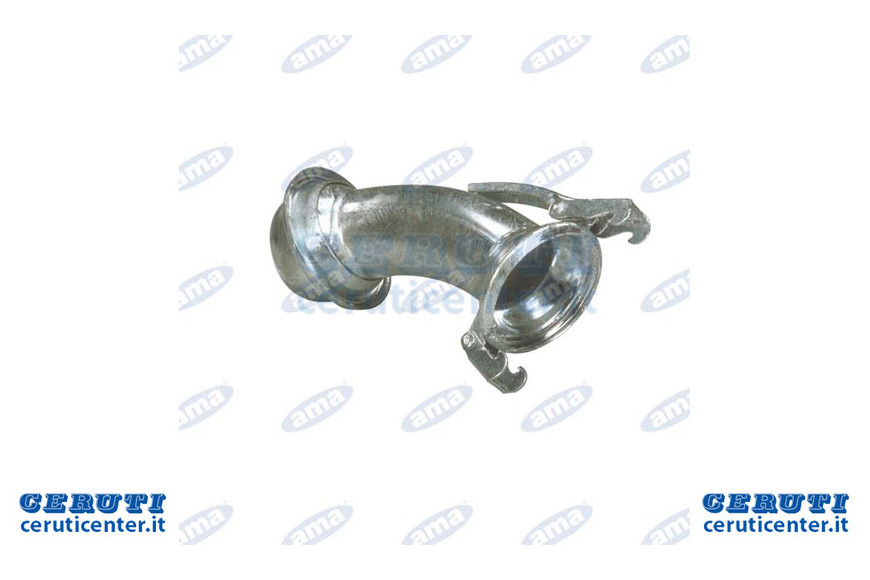 Courbe Zincata 45 ° avec joint sphérique Ø 200