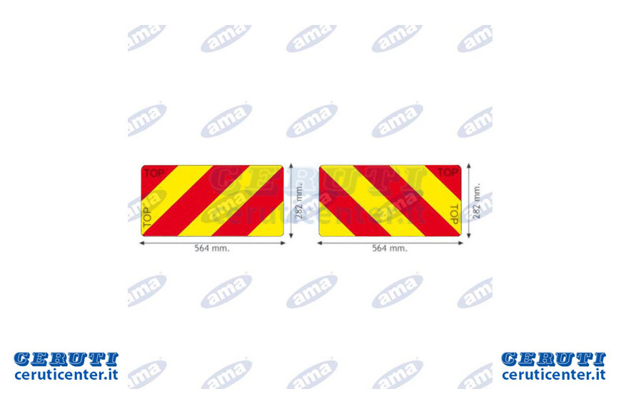 Kit 2 Panels For Signaling Equipment And Convoys Agricole
