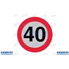 Limite Di Velocità 40 Km/H Alluminio - Ama