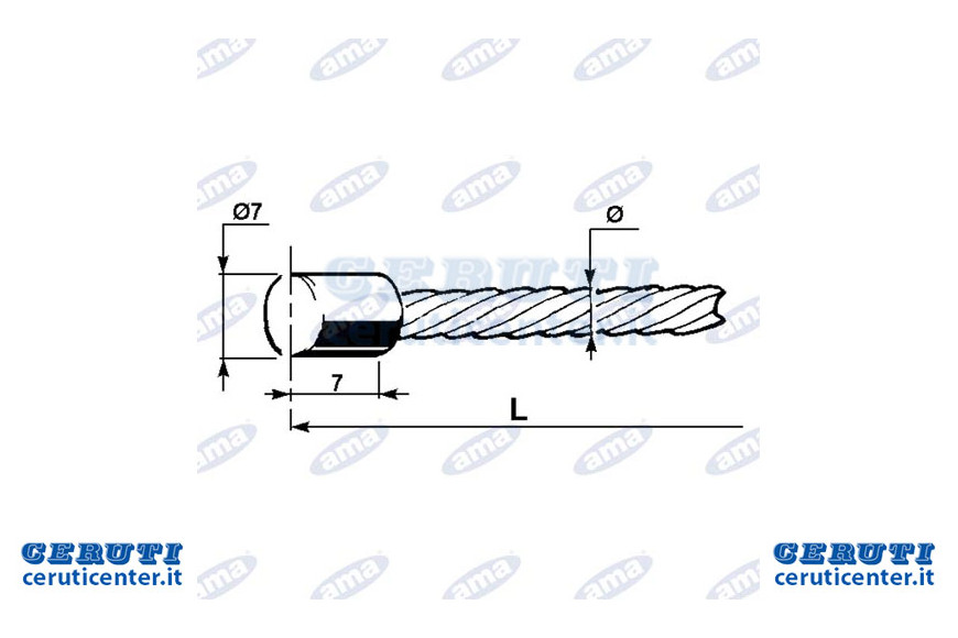 Embrayage fil 1,9X2000