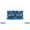 Kit 2 Headlights Halogens From Work With Rectangular Grid 174X92Mm