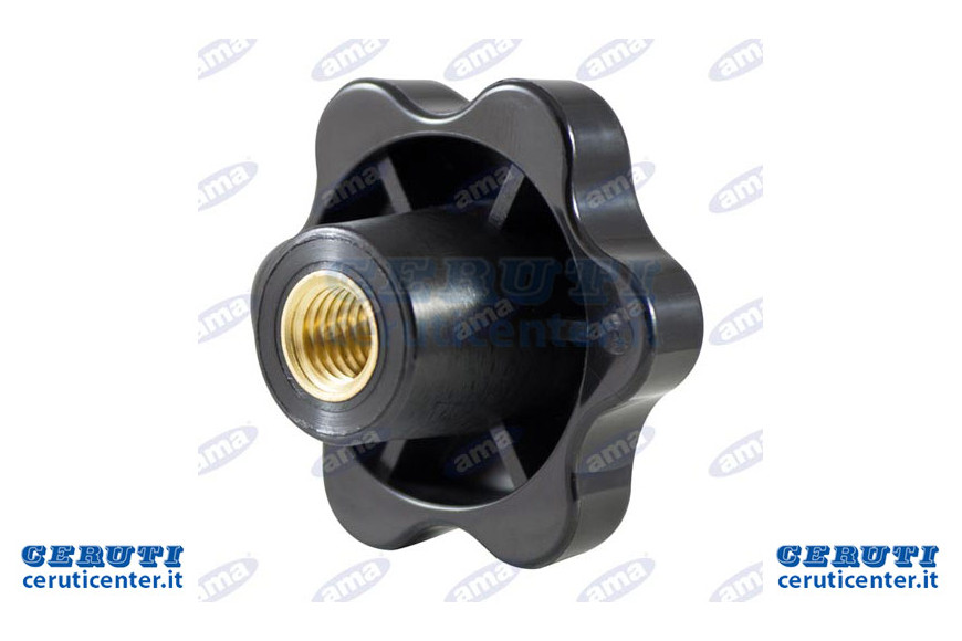 Fiche n ° 6 Lobi femelle Ø 50 mm, filetage M8. Blister 2 pièces