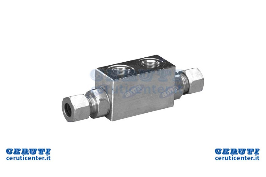 Valve Lock Double Effect From 1/4 "With Attacks 12L
