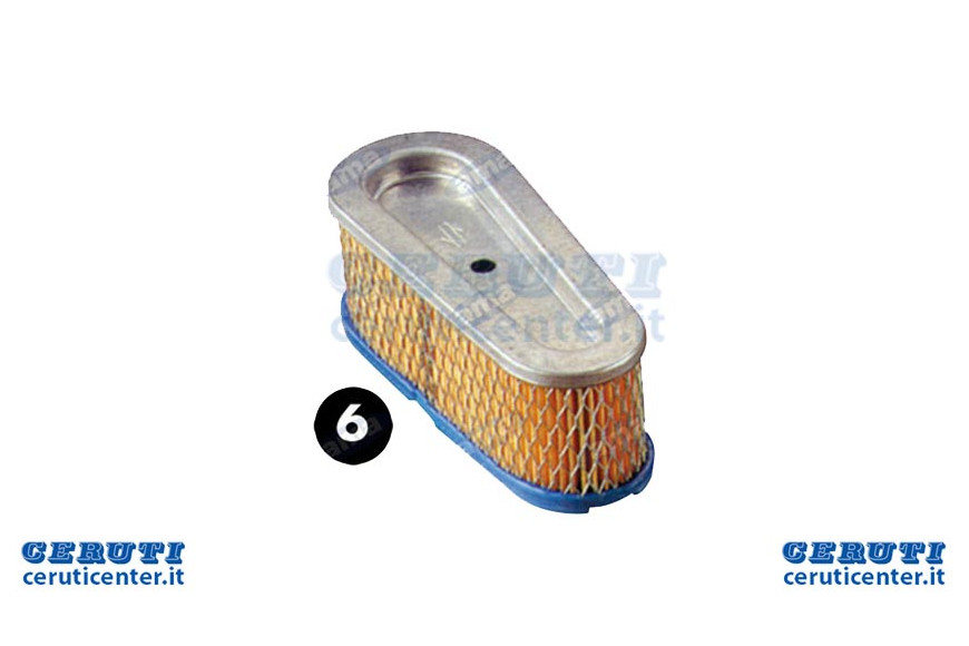 Luftfilter Passend Oval B & S 493 910