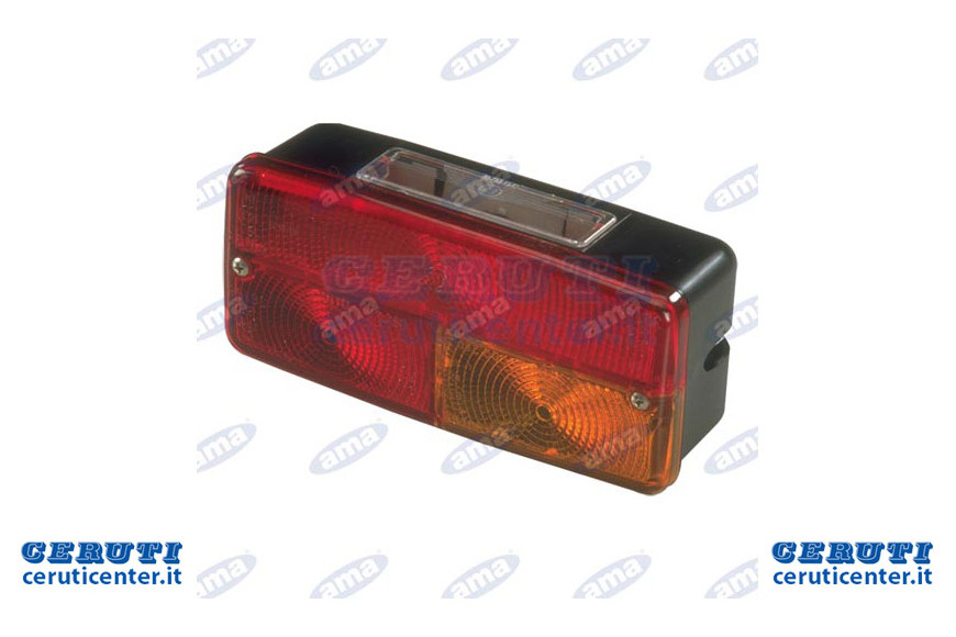 Lumière halogène arrière droit 185X85Mm
