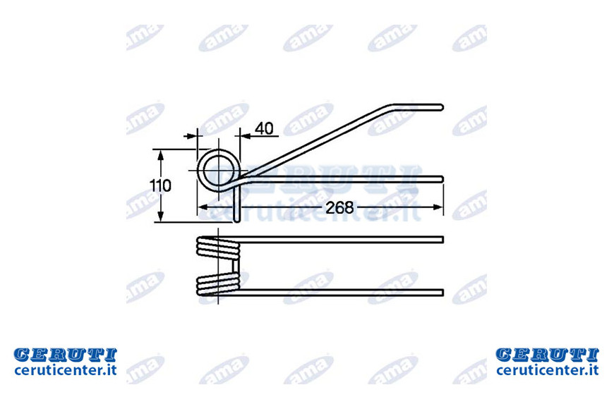 Dent de herse adaptable Moreni Damax