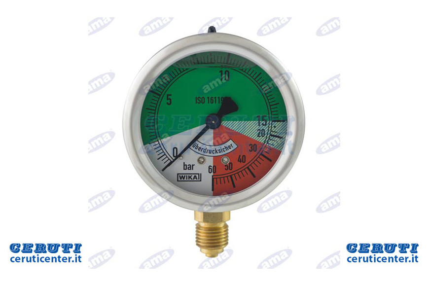 Isometric gauge 0-15 / 60, 1/4 "