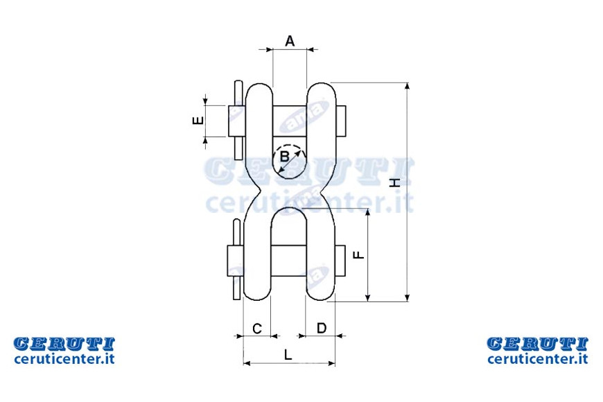 Junction pour les chaînes Jersey Ø 12mm
