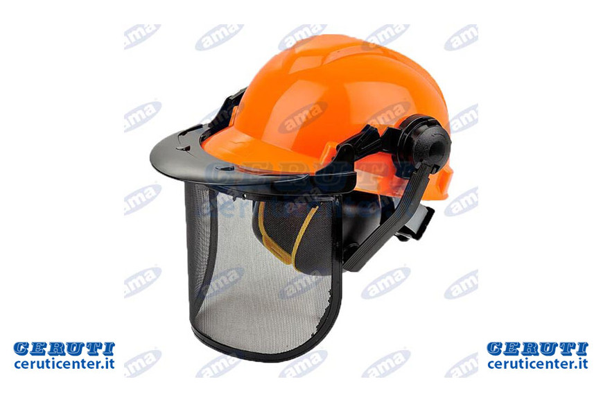 Casque de chantier avec visière et un casque