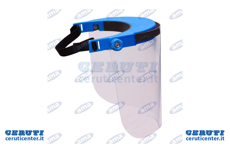 Color Blue Protective Visor Polycarbonate Conf. 10