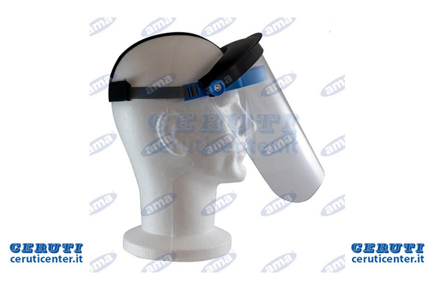Color Blue Protective Visor Polycarbonate Conf. 10