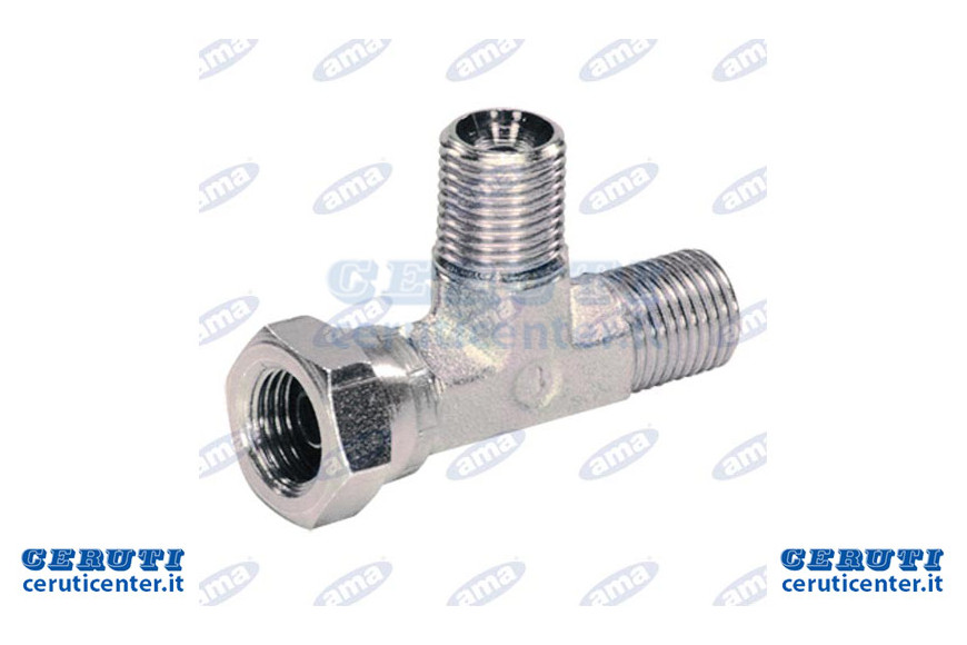 « T » adaptateur mâle / femelle / femelle de 1/2 "
