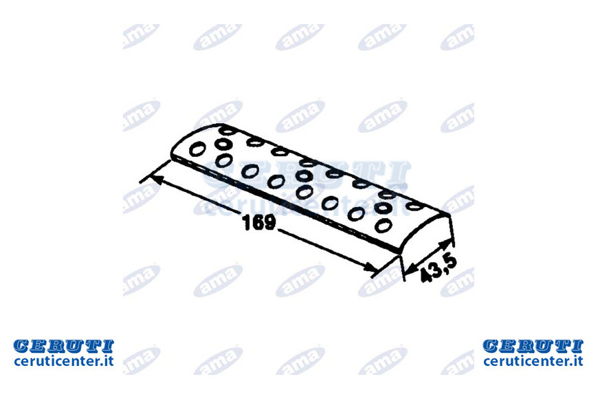 Plaque Baler externe ceinture pour 8 + 8 trous, réseau