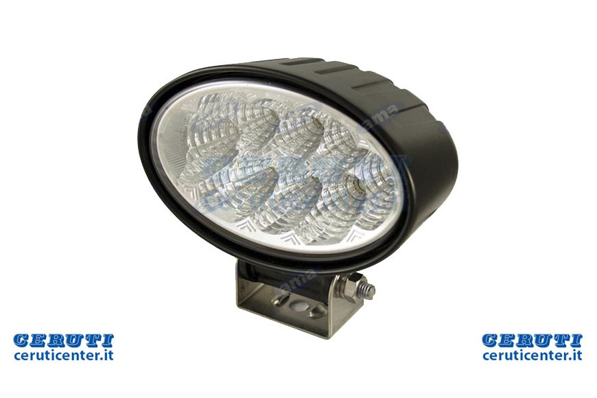 Faro travail Led ovale 145X90Mm 12-28V 24W 1800lm