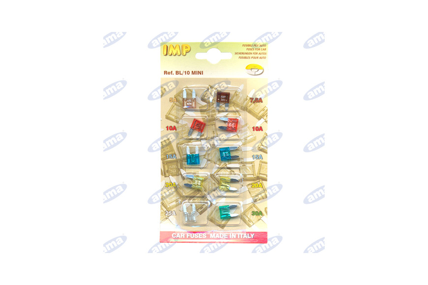Blister 10 Mini Fusibles Bilama 11X15Mm