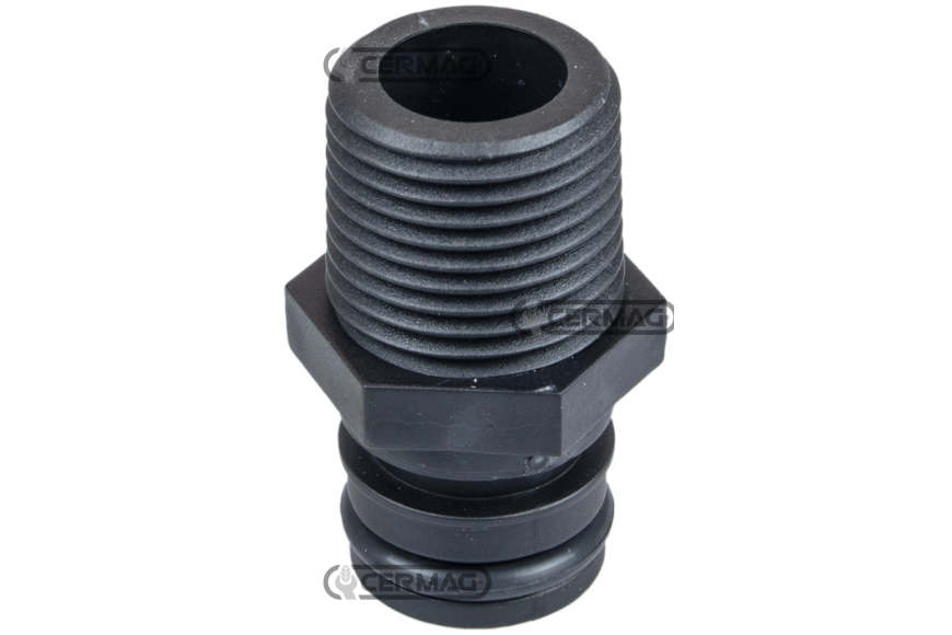 Raccordo diritto filettato  Filetto 1/2" NPT