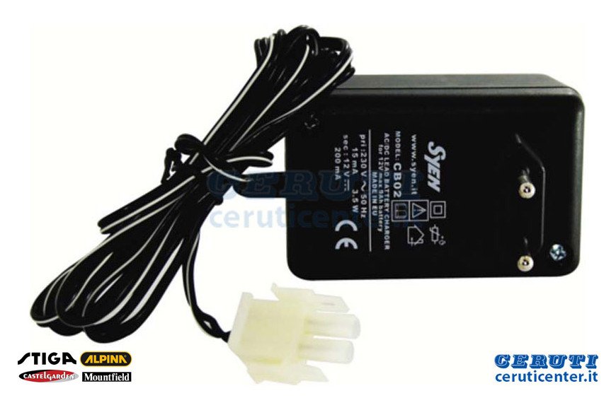 
Battery Charger Kit 12V 1A (Cb01)- Stiga Genuine Part - 182180090/0