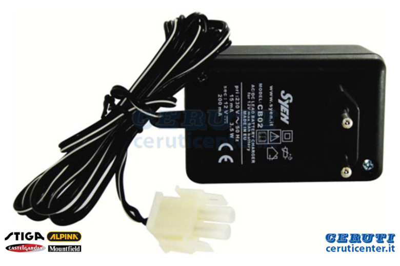 
Battery Charger Kit 12V 1A (Cb01)- Stiga Genuine Part - 182180090/0