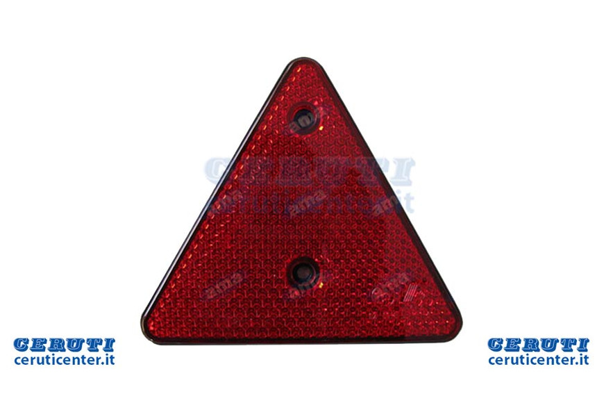 Réfléchissant Triangle rouge avec des trous
