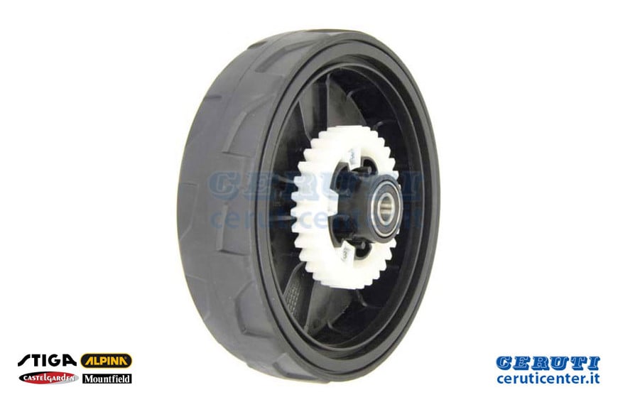 
Delta Wheel Assembly D180- Stiga Genuine Part - 381007461/1 - replaces - 381007461/0