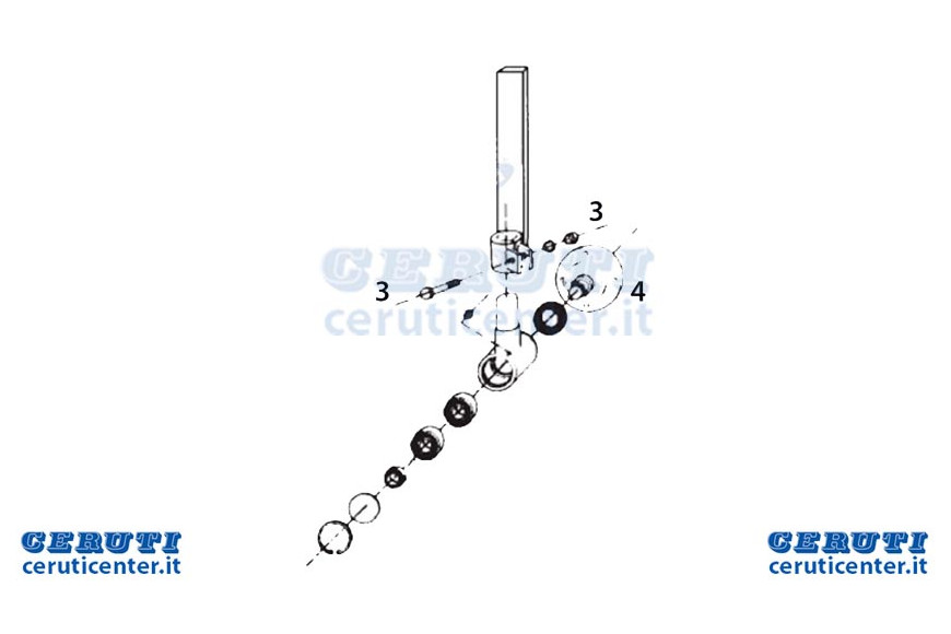 Avec bride Pin Hub Pour skimmer