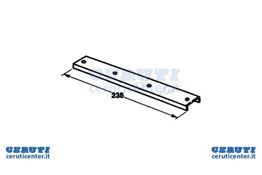 Coperchio Riparo Per Cinghia Rotopressa 11 + 11 Fori