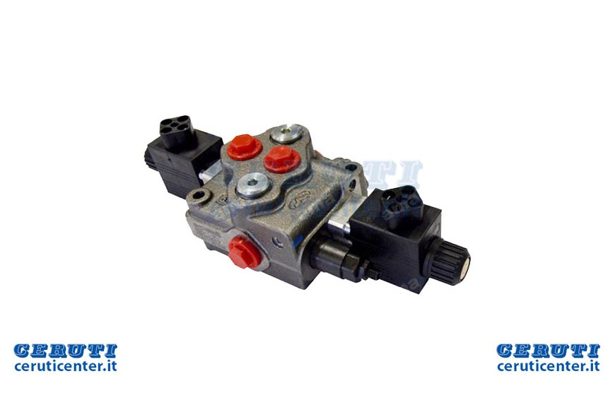 Distributore Walvoil Modello Sd5 A 6 Sezioni Doppio Effetto 40 Litri. Comando Elettrico