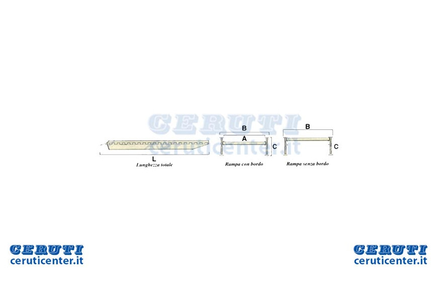 Coppia Rampe Senza Bordi Per Veicoli Portata Kg 900