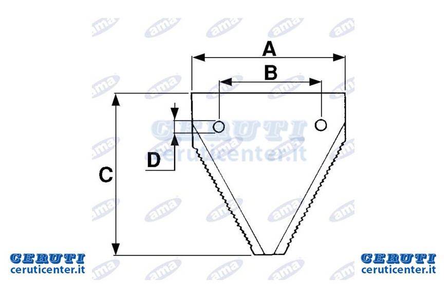 Section Rigata l'épaisseur Adaptable A Hesston Ref.049916.