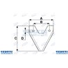 Section Rigata 76X80X3Mm With Window