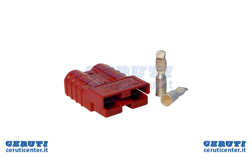 conector bipolar 50A Rojo
