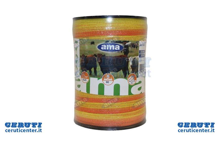 Banda Fibra Acciaio 20Mm, Lunghezza 200Mt - Ama