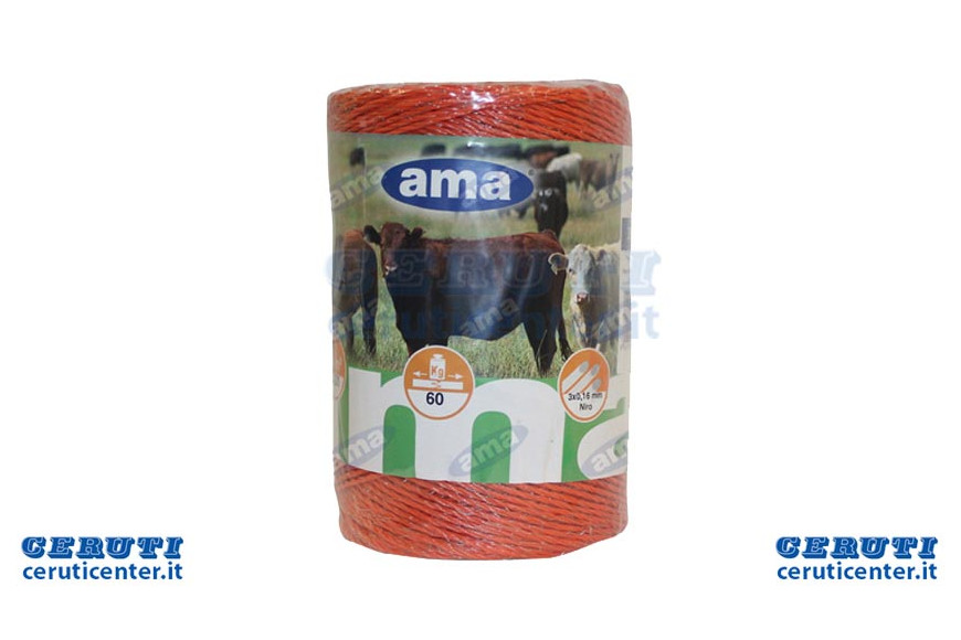 Bobina Filo Elettrificato Arancio Lunghezza 250 Mt - Ama