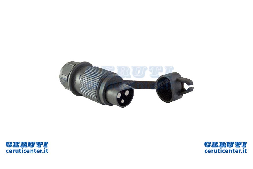 Plug 3 Poles 6-24V Hooded
