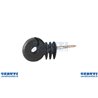 Isolatore Nero Ad Anello Con Vite Per Legno Ø 6Mm - Ama