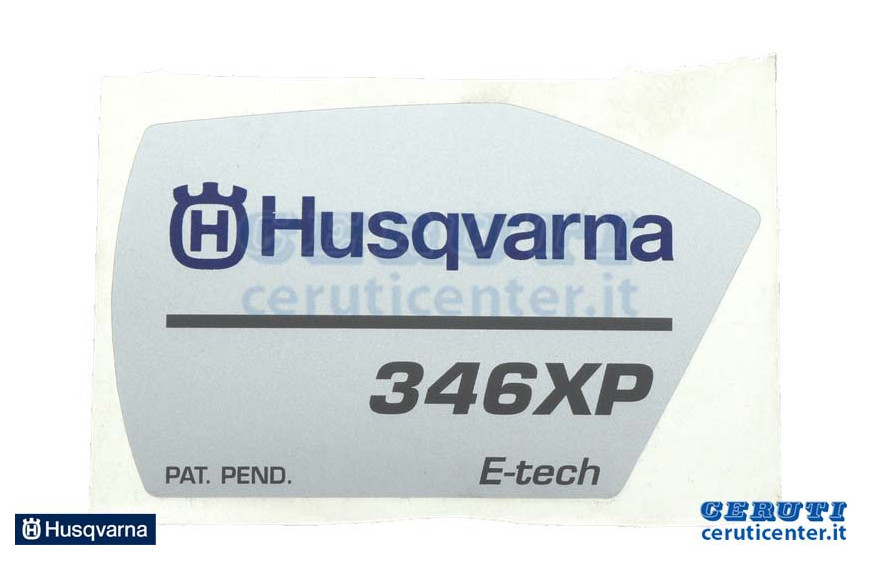 Etichetta Avviamento 346Xp - Originale Husqvarna - 544973602