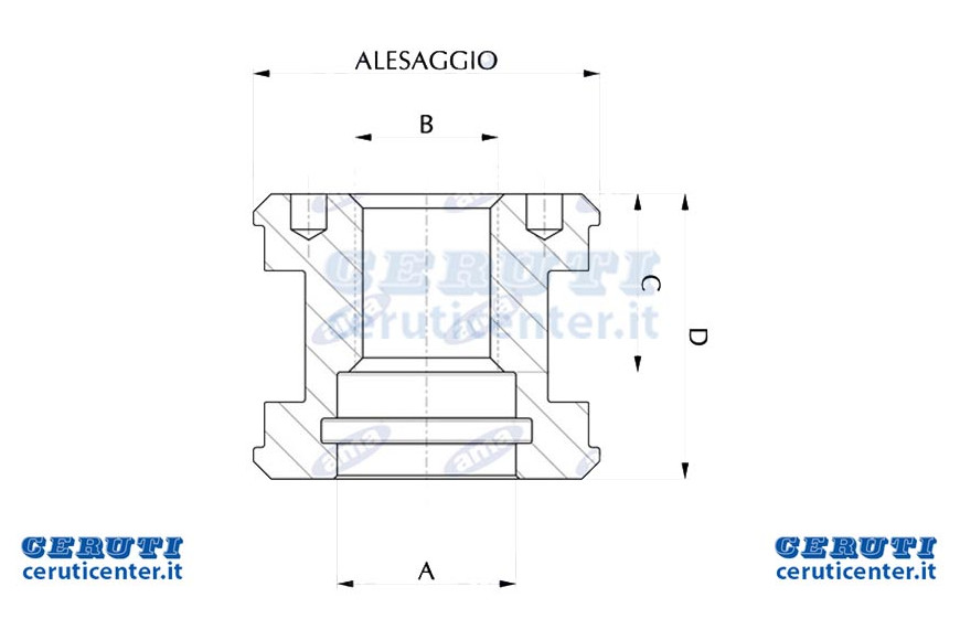 Al.80 Fil.33X2 L.50 Pistone