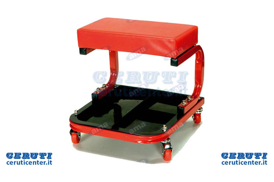 Sedile In Metallo Con Ruote