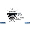 Cinghia Standard 1/2"X 124" - Ama