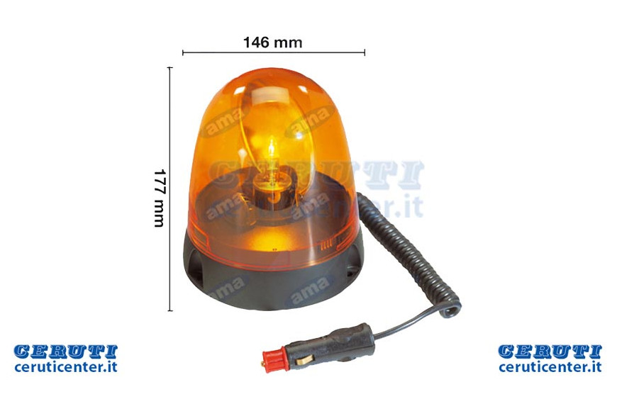 Girofaro A Base Magnetica 24 V - Ama