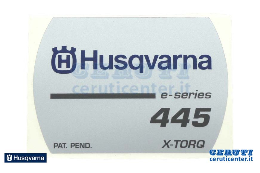 Etichetta Avviamento 445E - Originale Husqvarna - 544377101