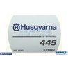 Etichetta Avviamento 445E - Originale Husqvarna - 544377101