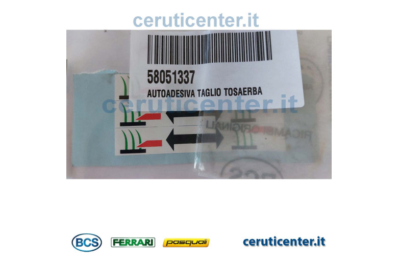 Adesivo - Originale BCS - 58051337